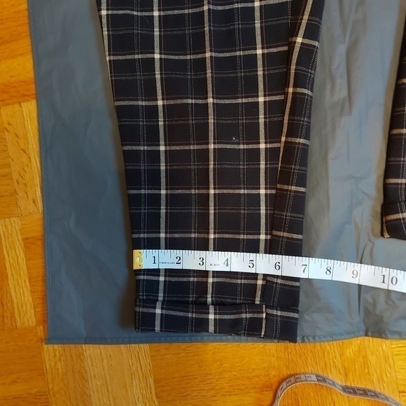 JULES & Leopold Dark Academia Plaid Trousers Preppy Tapered Ankle Pants - Picture 6 of 9